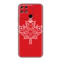 Дизайнерский силиконовый чехол для Realme Narzo 50A Флаг Канады