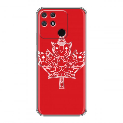 Дизайнерский пластиковый чехол для Realme Narzo 50A Флаг Канады