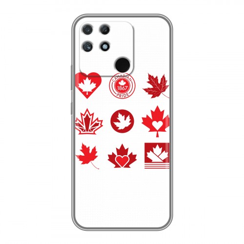 Дизайнерский силиконовый чехол для Realme Narzo 50A Флаг Канады