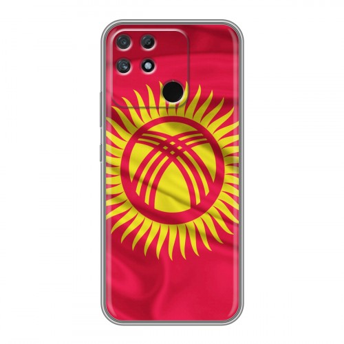 Дизайнерский силиконовый чехол для Realme Narzo 50A Флаг Киргизии