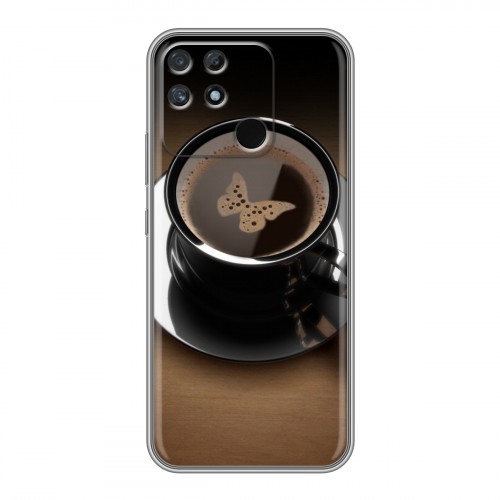 Дизайнерский силиконовый чехол для Realme Narzo 50A Кофе напиток