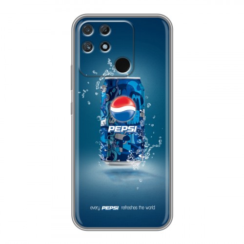 Дизайнерский силиконовый чехол для Realme Narzo 50A Pepsi