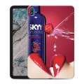Дизайнерский силиконовый чехол для Nokia T20 Skyy Vodka