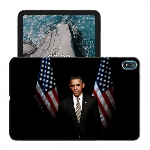 Дизайнерский силиконовый чехол для Nokia T20 Барак Обама