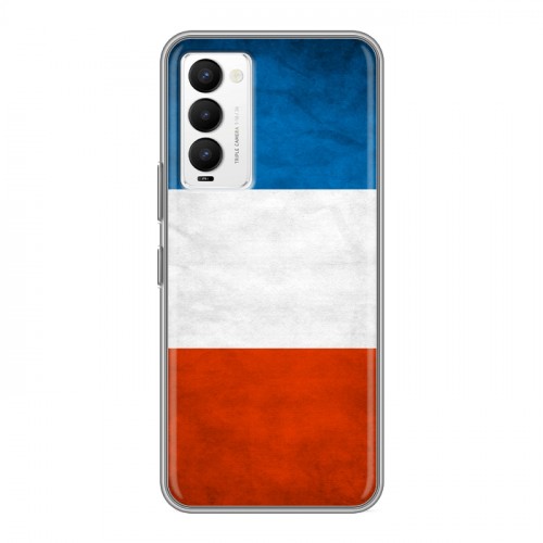 Дизайнерский силиконовый чехол для Tecno Camon 18 Флаг Франции