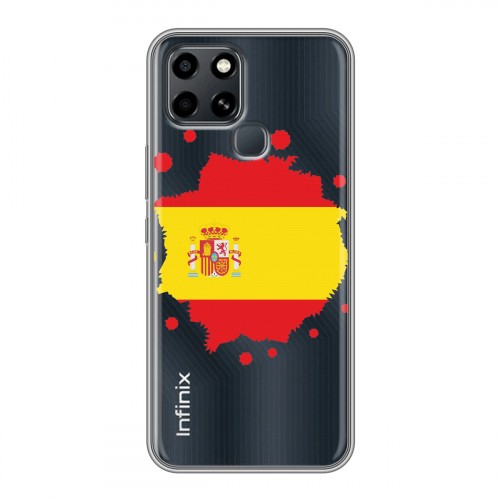 Полупрозрачный дизайнерский силиконовый чехол для Infinix Smart 6 флаг Испании