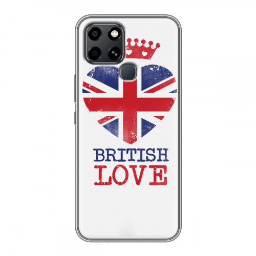 Дизайнерский силиконовый чехол для Infinix Smart 6 British love