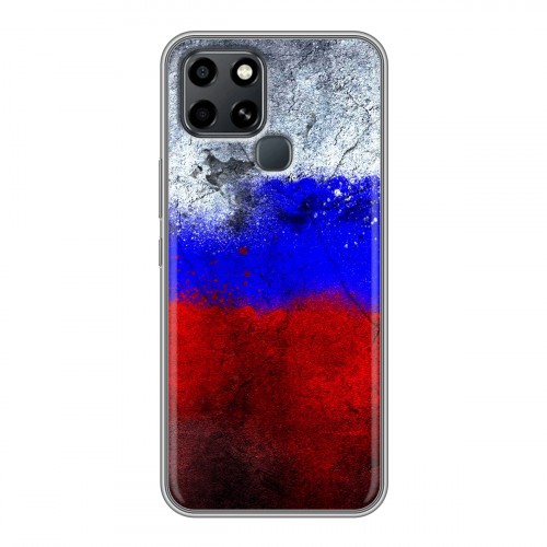 Дизайнерский силиконовый чехол для Infinix Smart 6 Российский флаг