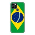 Дизайнерский пластиковый чехол для Infinix Smart 6 Флаг Бразилии