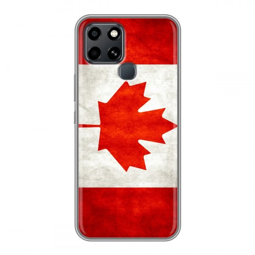 Дизайнерский пластиковый чехол для Infinix Smart 6 Флаг Канады