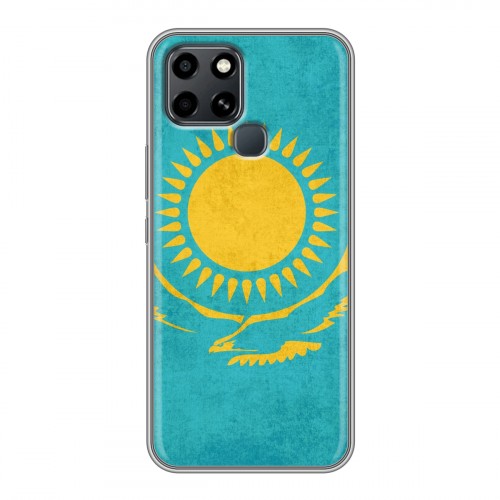 Дизайнерский пластиковый чехол для Infinix Smart 6 Флаг Казахстана