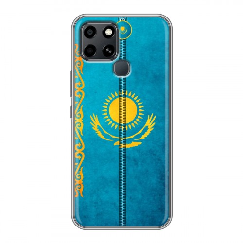 Дизайнерский силиконовый чехол для Infinix Smart 6 Флаг Казахстана