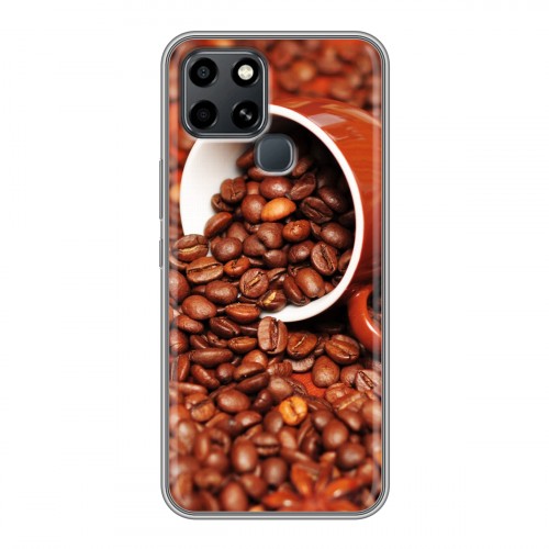 Дизайнерский силиконовый чехол для Infinix Smart 6 Кофе напиток