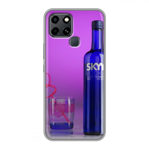 Дизайнерский силиконовый чехол для Infinix Smart 6 Skyy Vodka