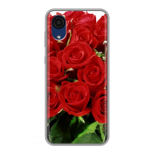 Дизайнерский силиконовый чехол для Samsung Galaxy A03 Core Розы