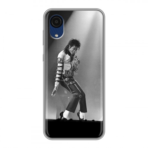 Дизайнерский силиконовый чехол для Samsung Galaxy A03 Core Майкл Джексон