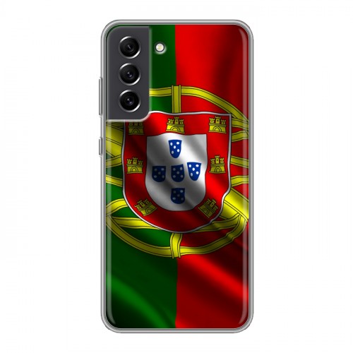 Дизайнерский силиконовый чехол для Samsung Galaxy S21 FE Флаг Португалии