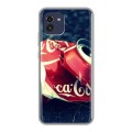 Дизайнерский силиконовый чехол для Samsung Galaxy A03 Coca-cola