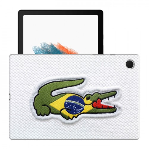 Дизайнерский силиконовый чехол для Samsung Galaxy Tab A8 10.5 (2021) флаг Бразилии