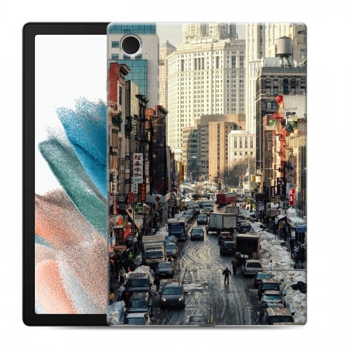 Дизайнерский силиконовый чехол для Samsung Galaxy Tab A8 10.5 (2021) Нью-Йорк