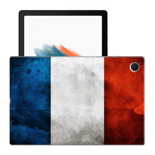 Дизайнерский силиконовый чехол для Samsung Galaxy Tab A8 10.5 (2021) Флаг Франции