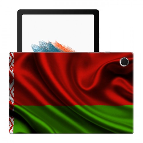 Дизайнерский силиконовый чехол для Samsung Galaxy Tab A8 10.5 (2021) Флаг Белоруссии