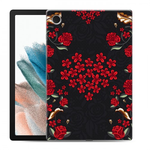 Дизайнерский силиконовый чехол для Samsung Galaxy Tab A8 10.5 (2021) Цветочный арт-деко