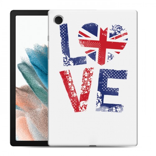 Дизайнерский силиконовый чехол для Samsung Galaxy Tab A8 10.5 (2021) British love