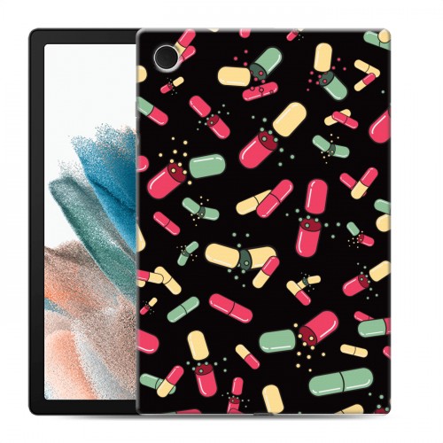 Дизайнерский силиконовый чехол для Samsung Galaxy Tab A8 10.5 (2021) Разноцветные таблетки