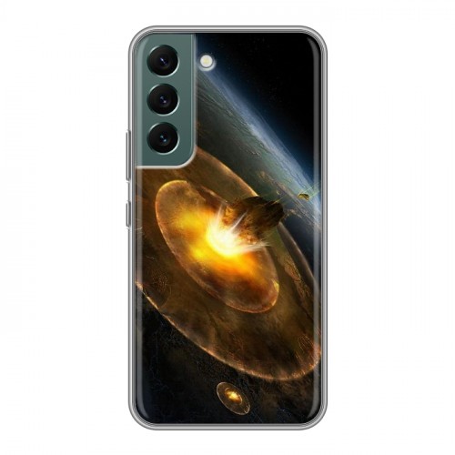 Дизайнерский силиконовый чехол для Samsung Galaxy S22 Астероиды