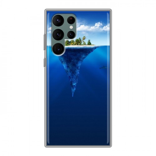 Дизайнерский пластиковый чехол для Samsung Galaxy S22 Ultra айсберг
