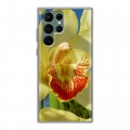 Дизайнерский пластиковый чехол для Samsung Galaxy S22 Ultra Орхидеи