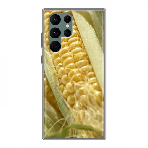 Дизайнерский пластиковый чехол для Samsung Galaxy S22 Ultra Кукуруза