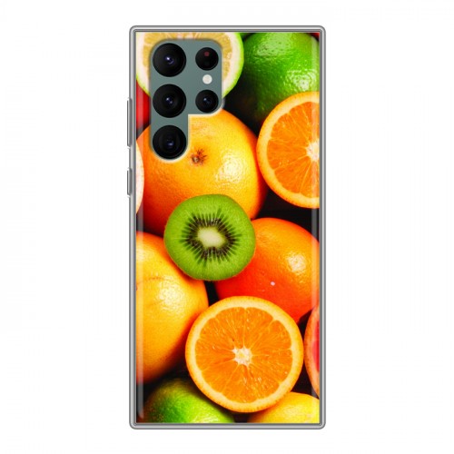 Дизайнерский пластиковый чехол для Samsung Galaxy S22 Ultra Лимон