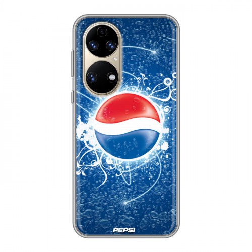 Дизайнерский силиконовый чехол для Huawei P50 Pro Pepsi