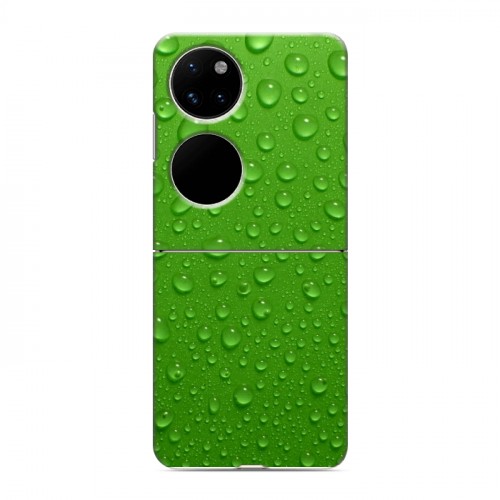 Дизайнерский пластиковый чехол для Huawei P50 Pocket Абстракции Капли