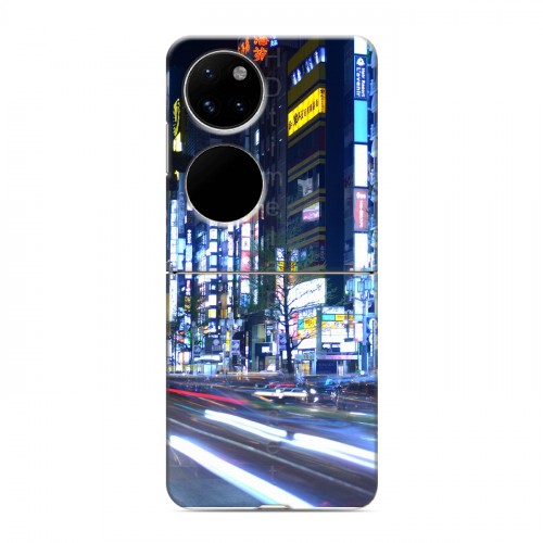 Дизайнерский пластиковый чехол для Huawei P50 Pocket Токио