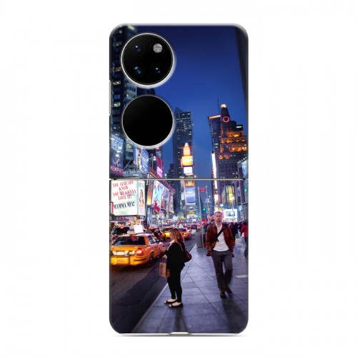 Дизайнерский пластиковый чехол для Huawei P50 Pocket Нью-Йорк