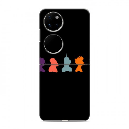 Дизайнерский пластиковый чехол для Huawei P50 Pocket Футурама