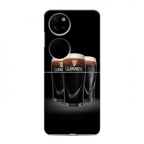 Дизайнерский пластиковый чехол для Huawei P50 Pocket Guinness