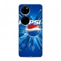 Дизайнерский пластиковый чехол для Huawei P50 Pocket Pepsi