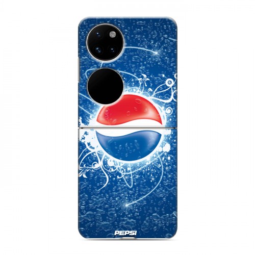 Дизайнерский пластиковый чехол для Huawei P50 Pocket Pepsi