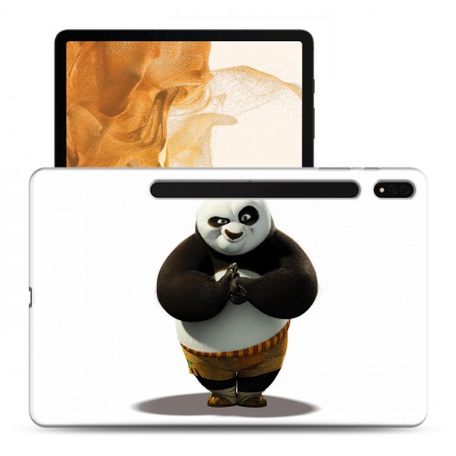 Дизайнерский силиконовый чехол для Samsung Galaxy Tab S8 Plus Кунг-фу панда