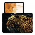 Дизайнерский силиконовый чехол для Samsung Galaxy Tab S8 Plus Леопард