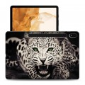 Дизайнерский силиконовый чехол для Samsung Galaxy Tab S8 Plus Леопард