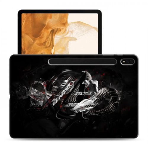Дизайнерский силиконовый чехол для Samsung Galaxy Tab S8 Plus Змеи