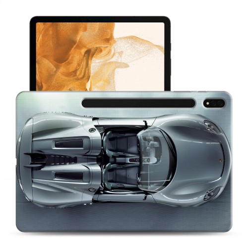 Дизайнерский силиконовый чехол для Samsung Galaxy Tab S8 Plus Porsche