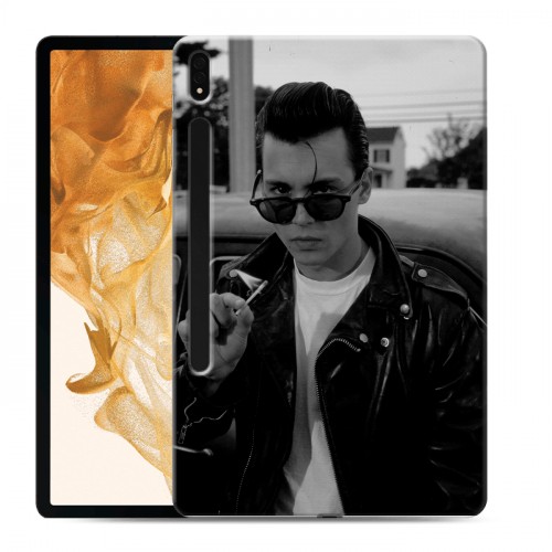 Дизайнерский силиконовый чехол для Samsung Galaxy Tab S8 Plus Джонни Депп