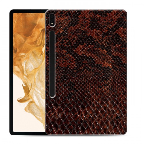 Дизайнерский силиконовый чехол для Samsung Galaxy Tab S8 Plus Змеиная кожа