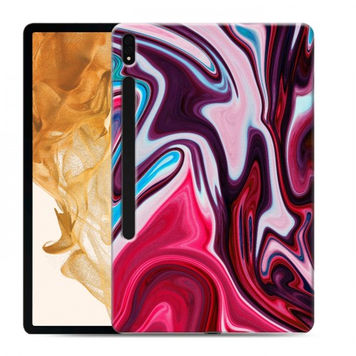 Дизайнерский силиконовый чехол для Samsung Galaxy Tab S8 Plus Размытые краски